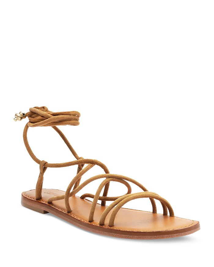 SCHUTZ Women's Magdalena Strappy Lace Up Ankle Tie Sandals | Bloomingdale's