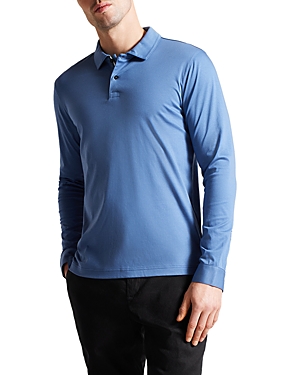 TED BAKER TOLER SLIM FIT SOFT TOUCH LONG SLEEVE POLO SHIRT