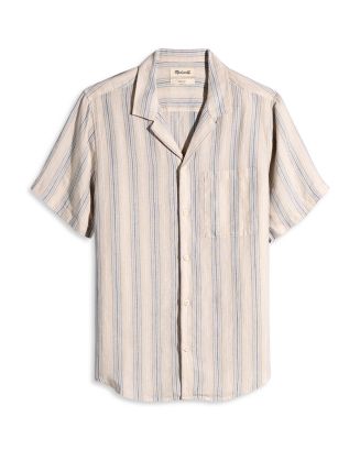 Madewell Linen Striped Shirt | Bloomingdale's