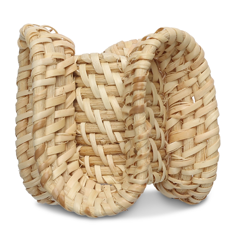 Kim Seybert Ruffle Napkin Ring In Natural In Natural