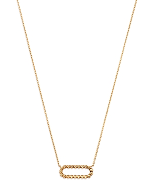 Bloomingdale's Polish Bead Oval Link Pendant Necklace, 18 - 100% Exclusive In Gold