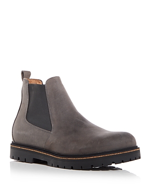 Birkenstock Chelsea Boots In Nubuck Stalon In Gray