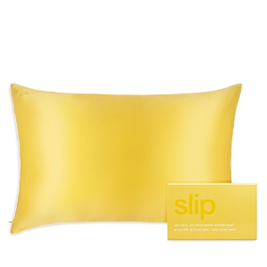 Slip La Dolce Vita Pure Silk King Pillowcase In Limoncello