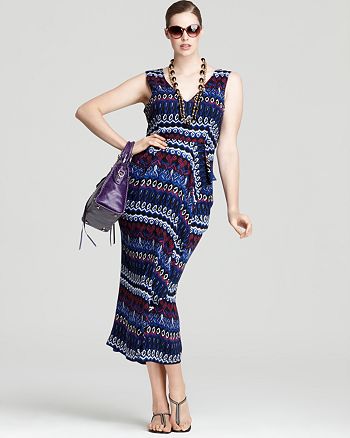 Multiple Brands Dknyc Plus Size Ikat Maxi Dress Rj Graziano