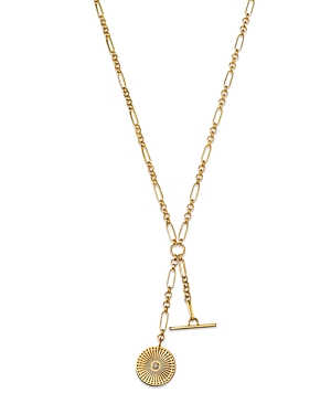 Zoë Chicco Women's Bezel Diamonds 14k Yellow Gold & 0.03 Tcw Diamond Sunbeam Medallion Lariat Necklace In Gold