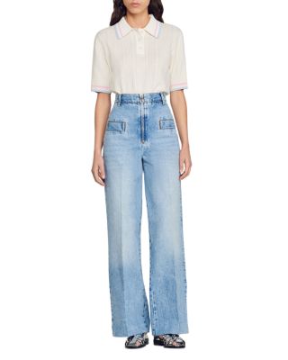Oslo High Rise Wide Leg Jeans in Blue Jean