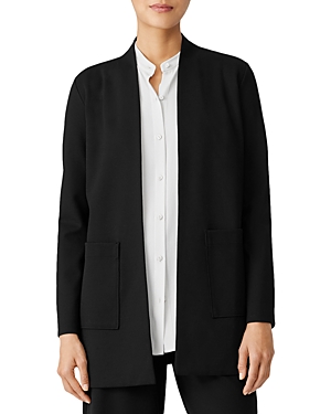 EILEEN FISHER OPEN FRONT LONG JACKET