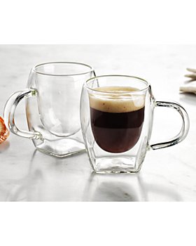Godinger Alesia Double Walled Latte Cups, Set of 2