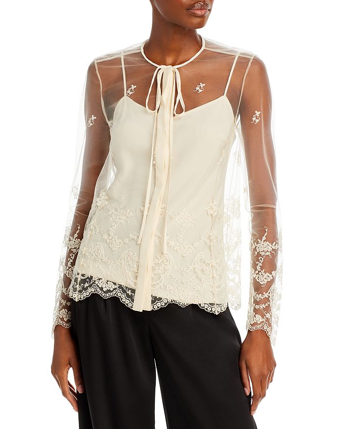 Embroidered Tops - Bloomingdale's