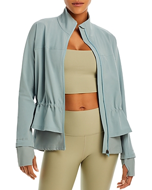 SWEATY BETTY FAST LANE PEPLUM RUNNING JACKET