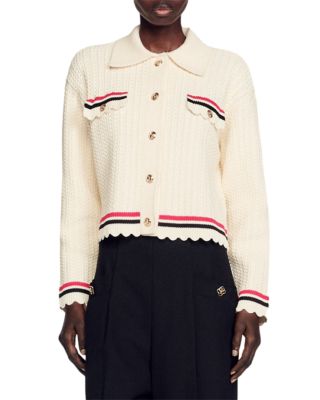 Sandro Khalis Novelty Knit Cardigan Bloomingdale s