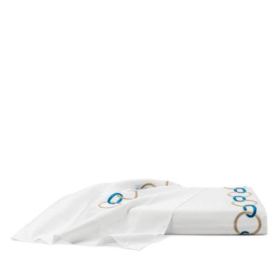 Frette - Links Embroidery Cotton Duvet Cover, Queen