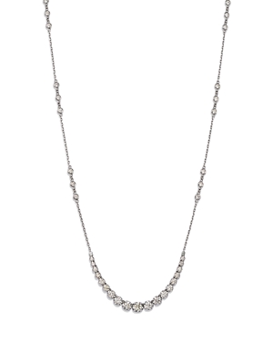 Bloomingdale's Diamond Graduated Station Tennis Necklace in 14K White Gold, 2.25 ct. t.w. - 100% Exc