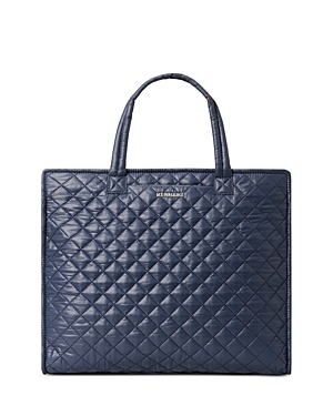 Mz Wallace Women's Large Quilted Box Tote Bag In Dawn/silver