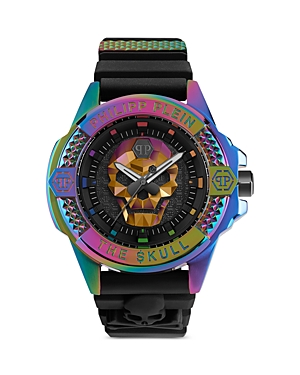 Shop Philipp Plein The $kull Rainbow Watch, 44mm In Multi/black