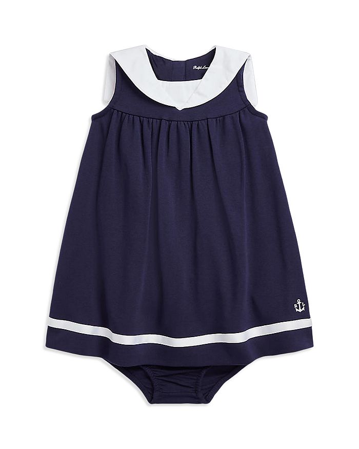 Ralph Lauren - Girls' Nautical Cotton Dress & Bloomers - Baby