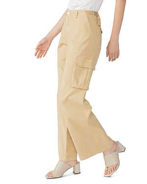 Sanctuary Cotton Blend Reissue Wide Leg Cargo Pants In True Khaki