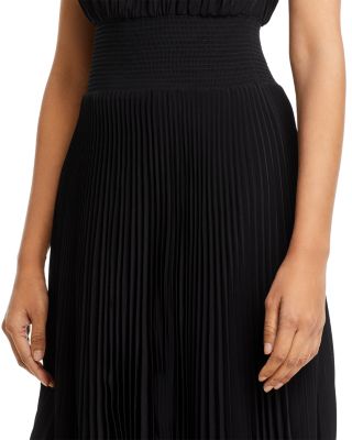 Renzo Pleated Midi Dress