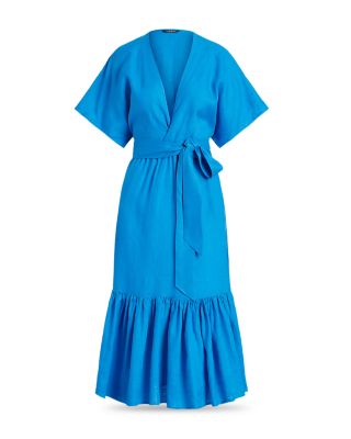 chinese dress ladies Cottage core reversible midi wrap dress  Aulieude