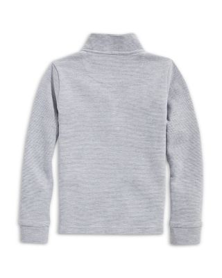 Boys' Saltwater Stripe Quarter Zip Mock Neck Sweatshirt - Little Kid, Big Kid 