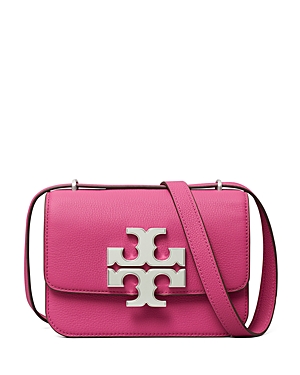 Tory Burch Eleonor Small Shoulder Bag In Plumberry/nickel
