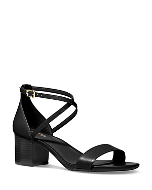 Shop Michael Michael Kors Women's Serena Flex Strappy Sandals In Black