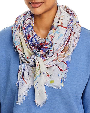 Fraas Venice Glory Scarf In Multi/white