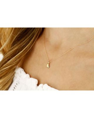 14K Yellow Gold Heart Pendant Necklace, 18&amp;quot; - Exclusive 