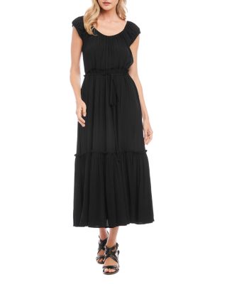 karen kane tiered midi dress Karen Kane Women's Tiered Midi Dress - Orange - Size XL
