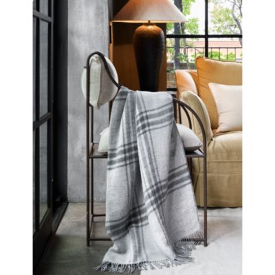 Diego Plaid Alpaca Wool Throw