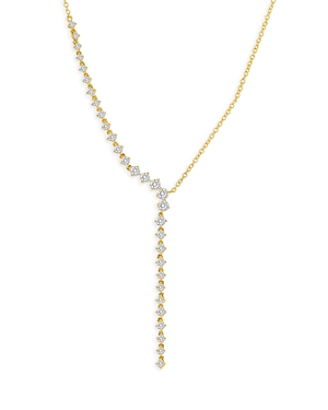Rachel Reid 14k Yellow Gold Diamond Lariat Necklace, 16
