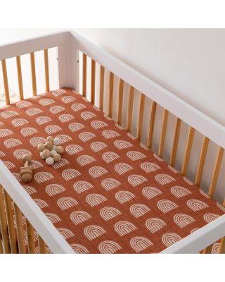 Crib Sheet in GOTS Certified Organic Muslin Cotton