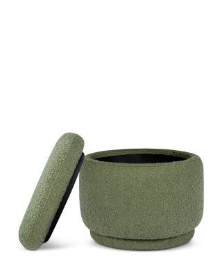 Enoki Boucl&eacute; Storage Ottoman