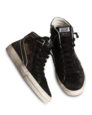 Women's Slide Glitter High Top Sneakers