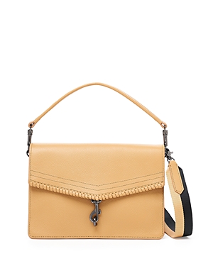 Shop Botkier Trigger Flap Small Leather Satchel In Camel
