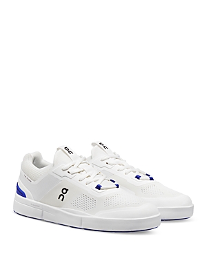 Shop On Women's The Roger Spin Lace-up Sneakers In Undyed White/indigo