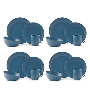 Shop Nambe Orbit 16 Piece Place Setting In Blue