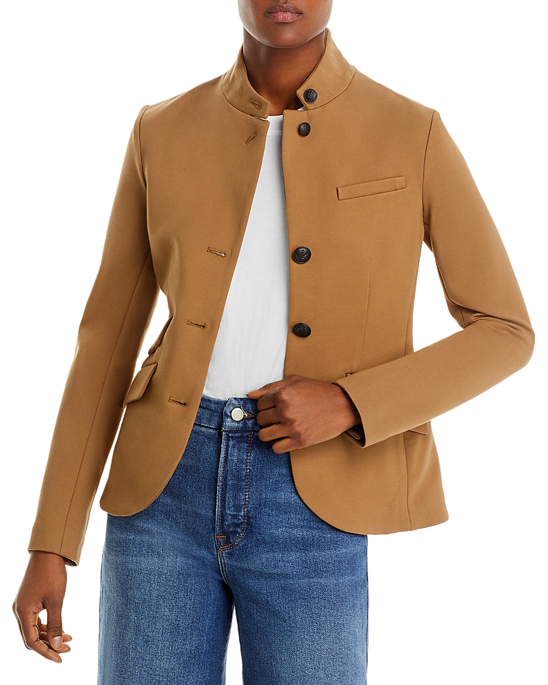 Rag & Bone Slade Brushed Wool-jersey Blazer In Camel