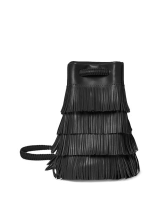 Callista - Leather Fringe Pouch Crossbody