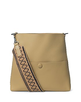 Callista - Slim Leather Messenger Bag 