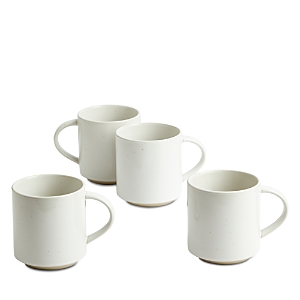 Royal Doulton Urban Dining White Handled Mug, Set of 4