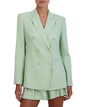 Bcbgmaxazria Double Breasted Blazer In Smokey Green