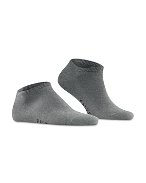 Shop Falke Family Cotton Blend Sneaker Socks In Light Gray Melange
