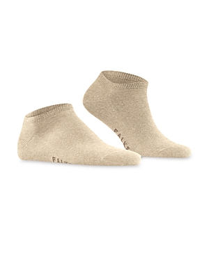 Falke Family Cotton Blend Sneaker Socks In Sand Melange