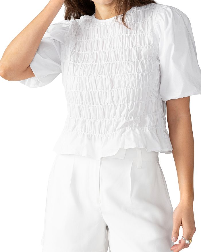 Better Together Smocked Top in White by Sanctuary main image 1