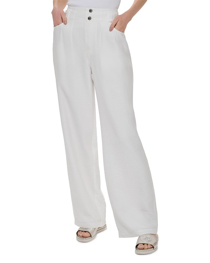 Lauren Ralph Lauren Plus Size High-Rise Wide-Leg Pants - Macy's
