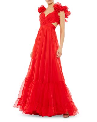 Mac Duggal - Rosette Chiffon Gown