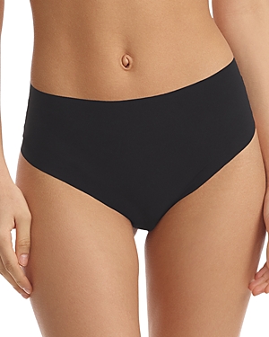 Commando Classic Mid Rise Thong In Black