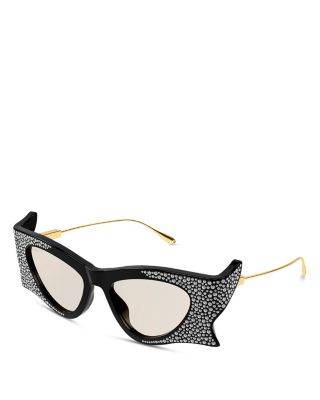 Gucci Hollywood Forever Crystal Strass Heart Sunglasses