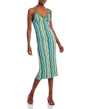 Simon Miller Comet Striped Midi Dress In Candy Swirl